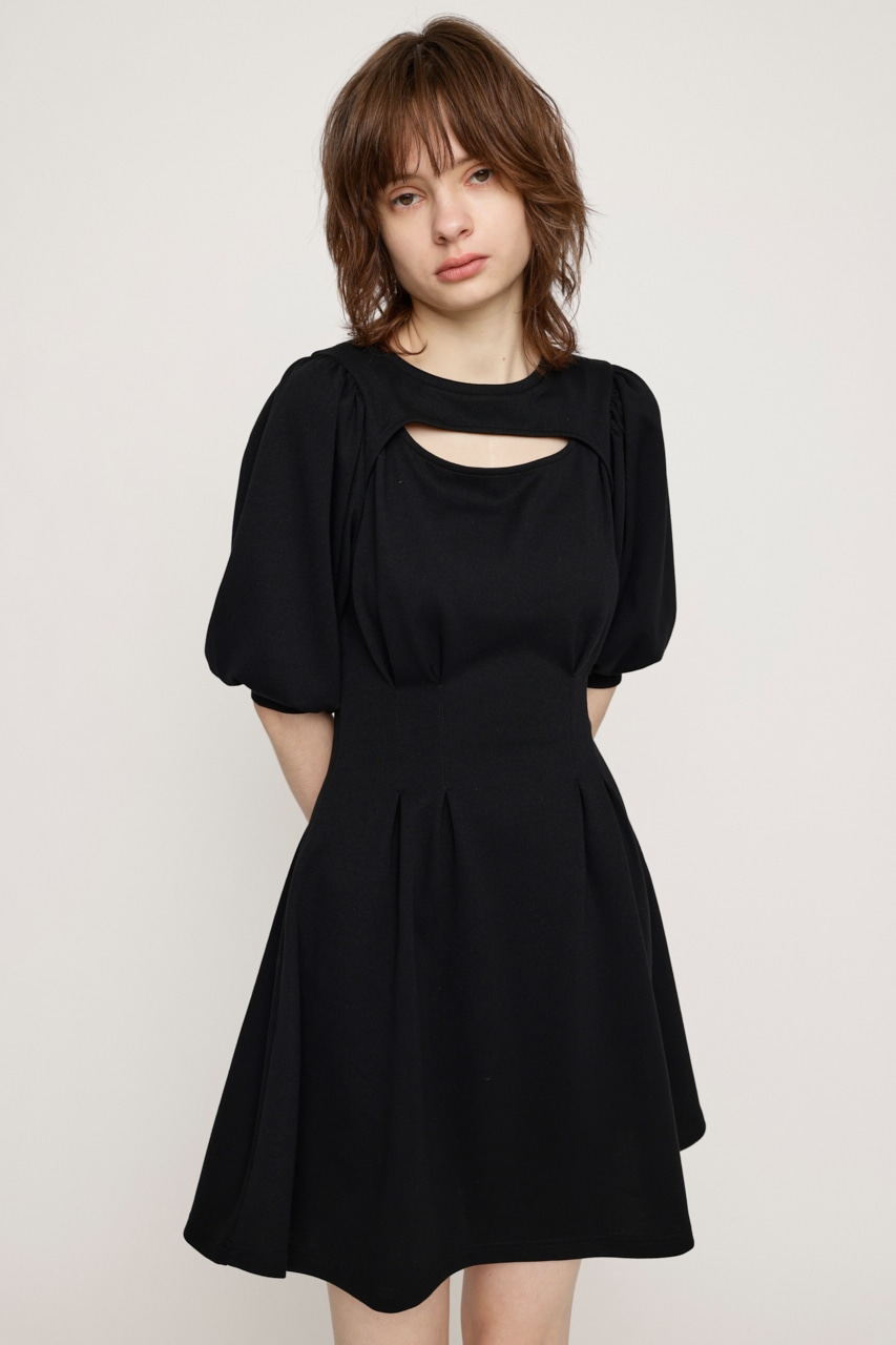 SLY | FRONT OPEN TUCK SLEEVE ショートワンピース (ワンピース(ミニ 