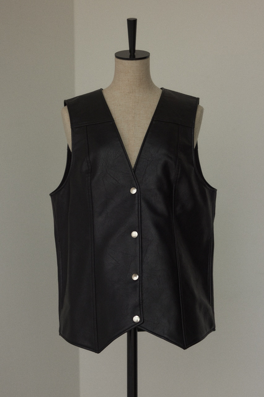 BLACK BY MOUSSY compact vest BEG