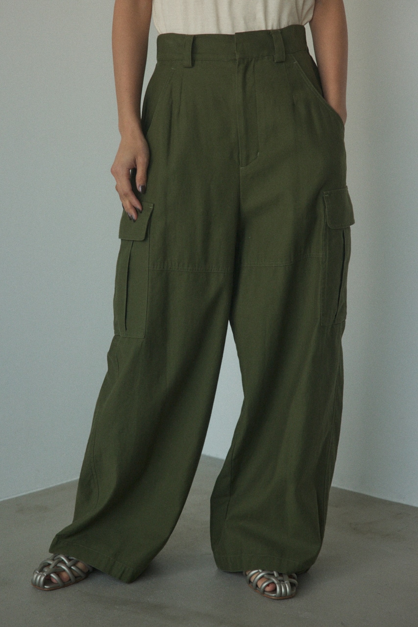 BLACK BY MOUSSY wide military pants 新品