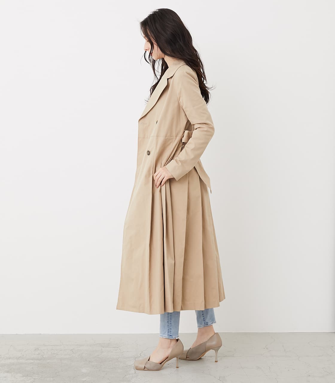 rienda | Side pleats trench CT (コート ) |SHEL'TTER WEBSTORE