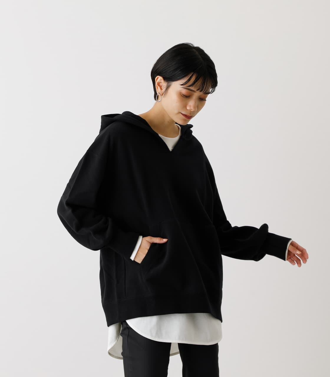 AZUL BY MOUSSY | SLIT NECK HOODIE (スウェット・パーカー ) |SHEL'TTER WEBSTORE