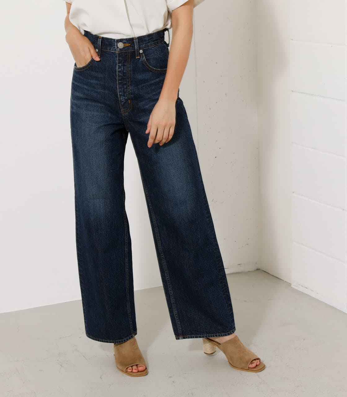 HIGH WAIST DENIM WIDE ２