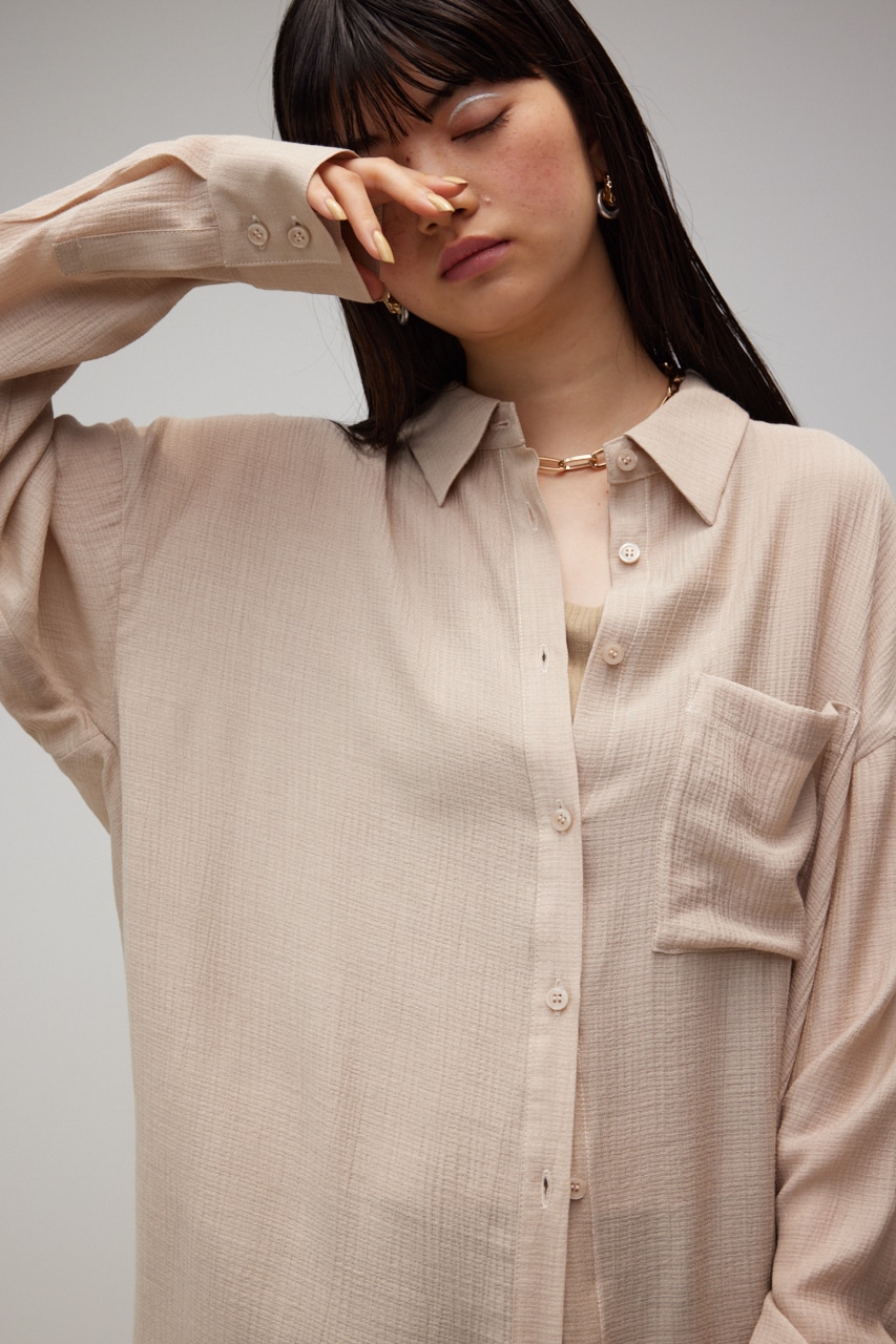 CREPE SHEER SHIRT