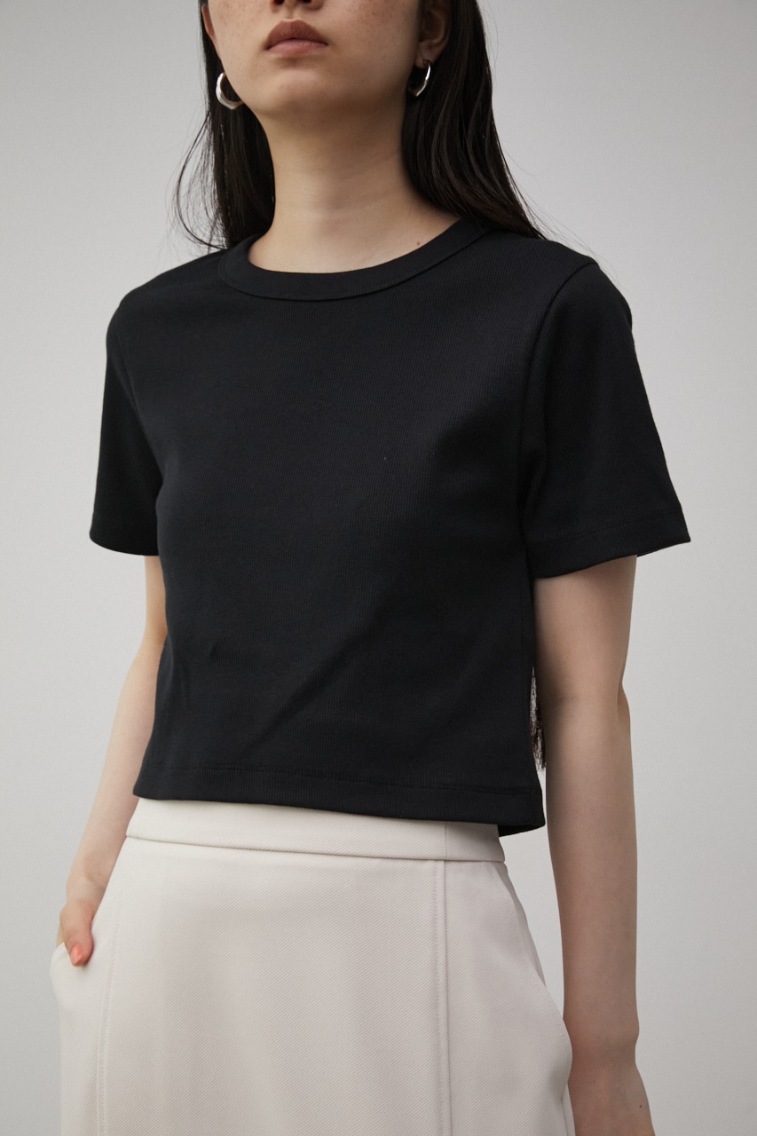 A/B BASIC RIB CROPPED TEE