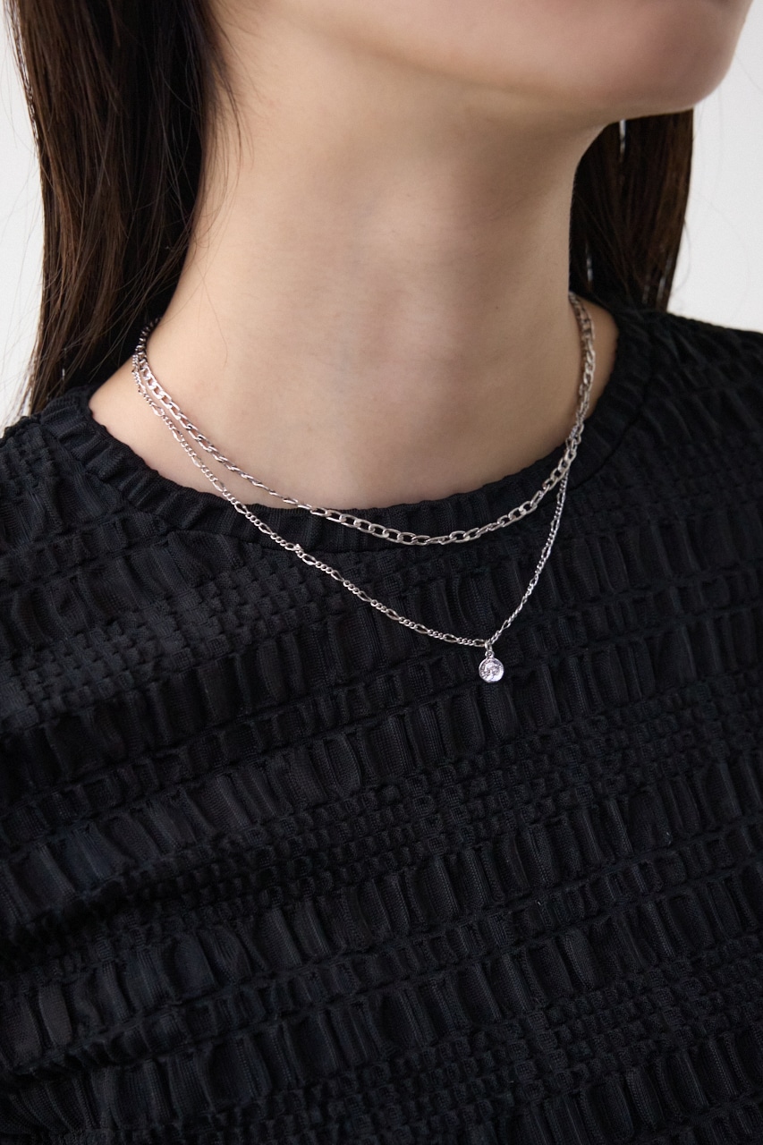 AZUL BY MOUSSY プチコインモチーフ2連ネックレス