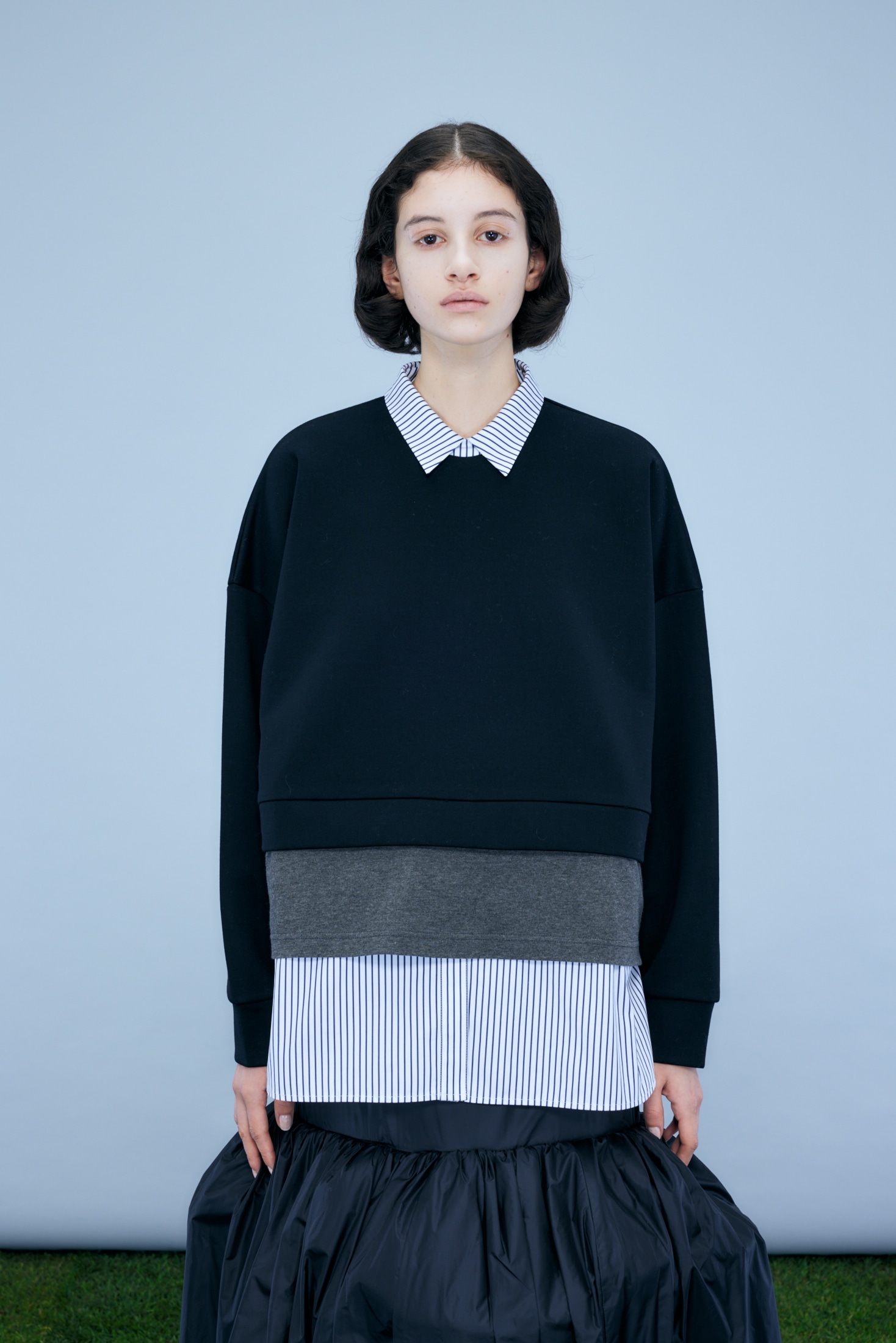 LAYERED PULLOVER｜38｜BLK｜CUT AND SEWN｜|ENFÖLD OFFICIAL ONLINE 