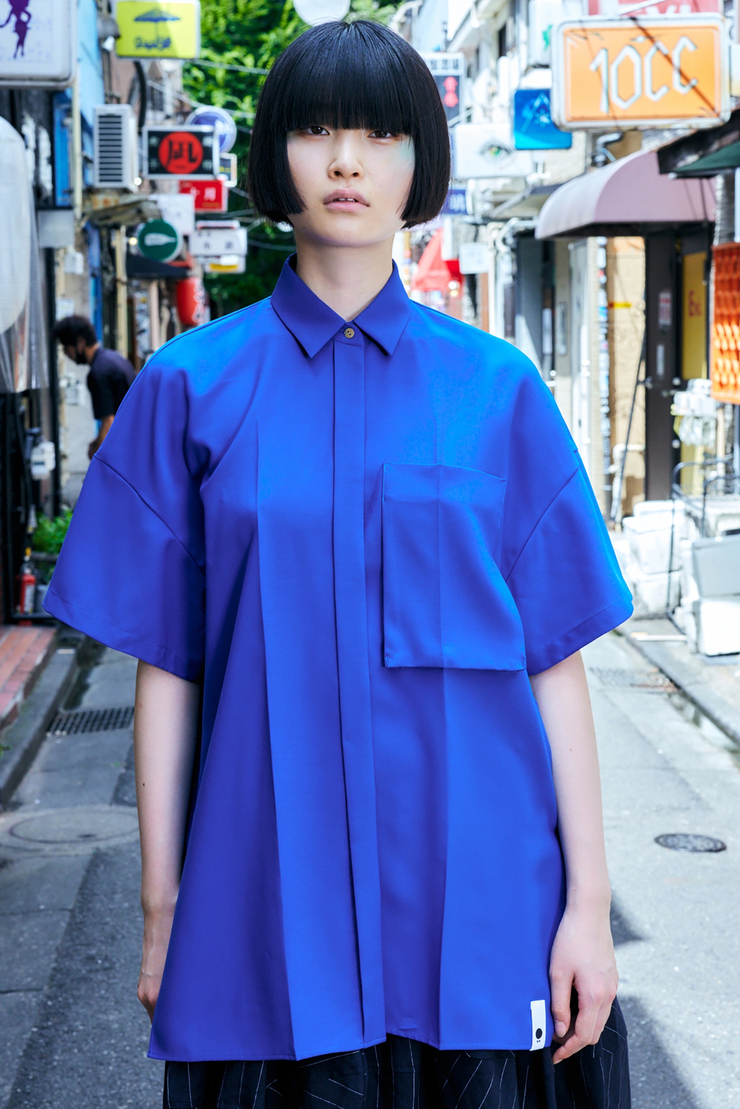 トップス レディースWASHABLE CENTER-CREASE SHIRT