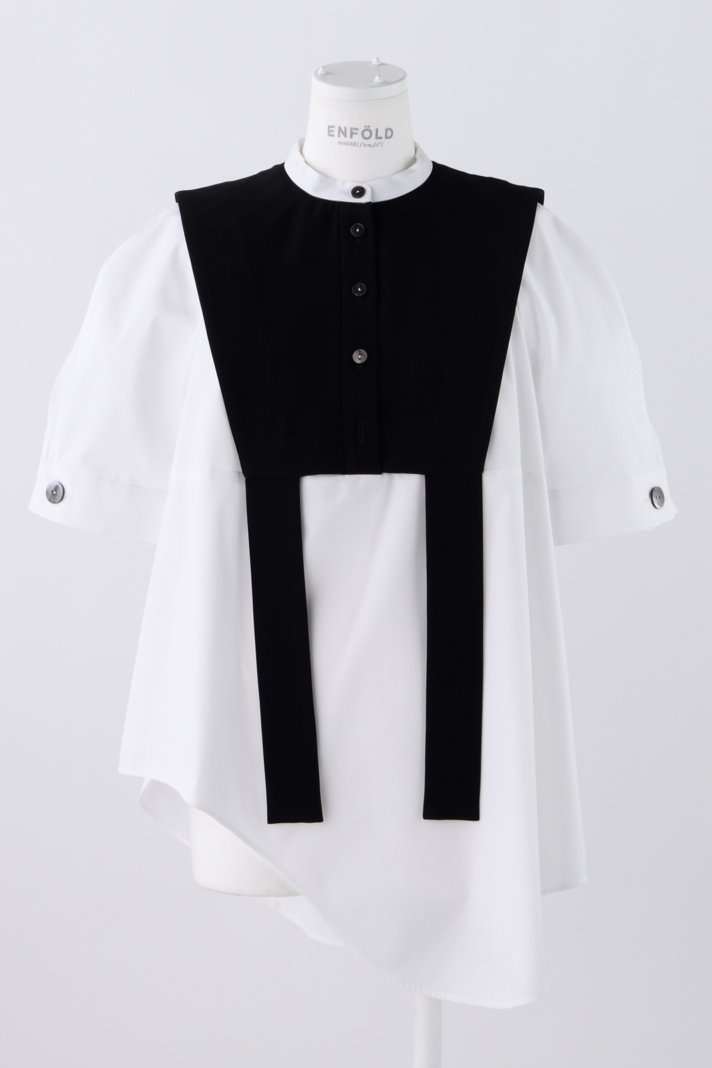 VEST-LAYERED TOPS｜38｜BLK｜SHIRTS AND BLOUSES｜|ENFÖLD OFFICIAL