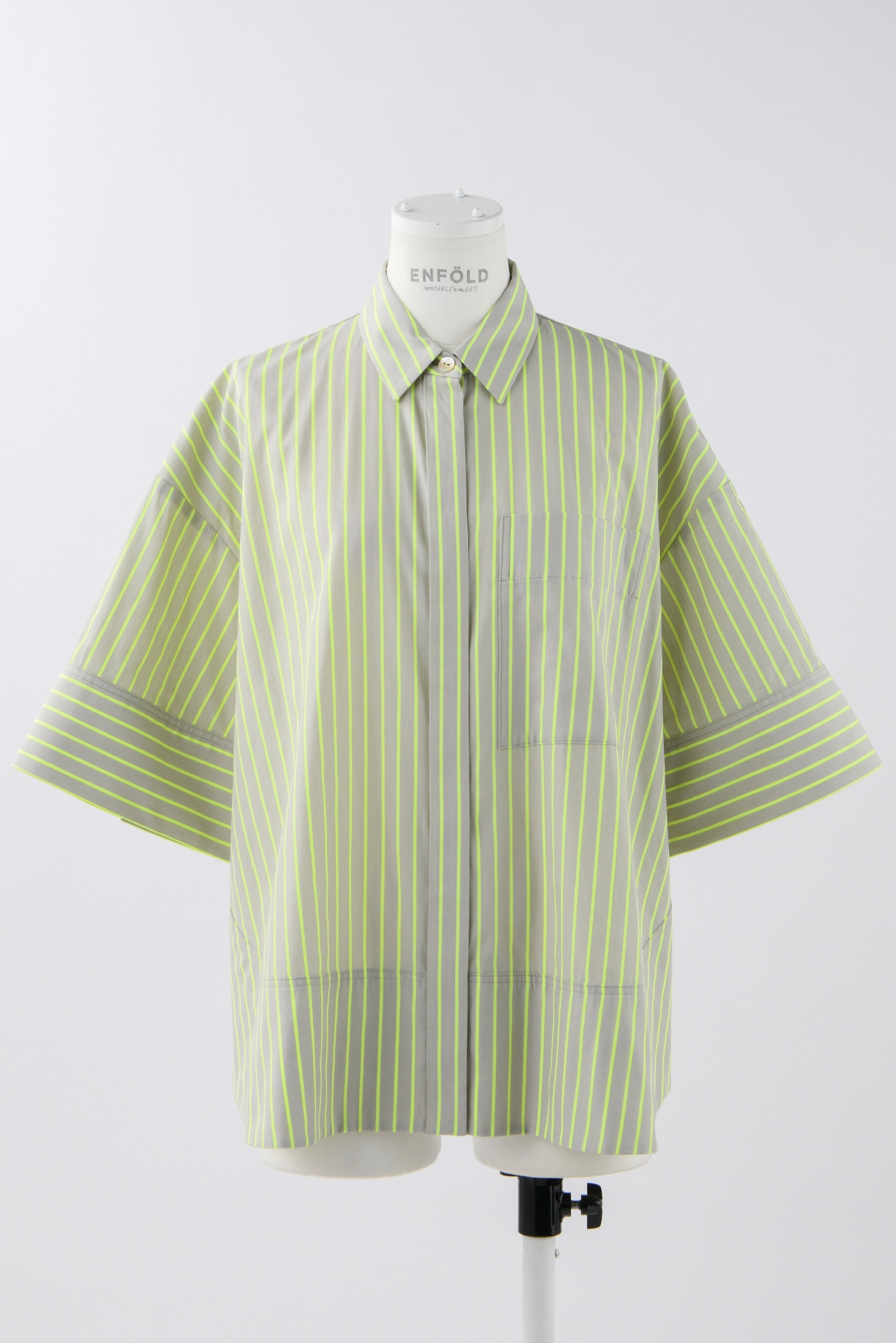 SOLID NEON STRIPE SHIRT