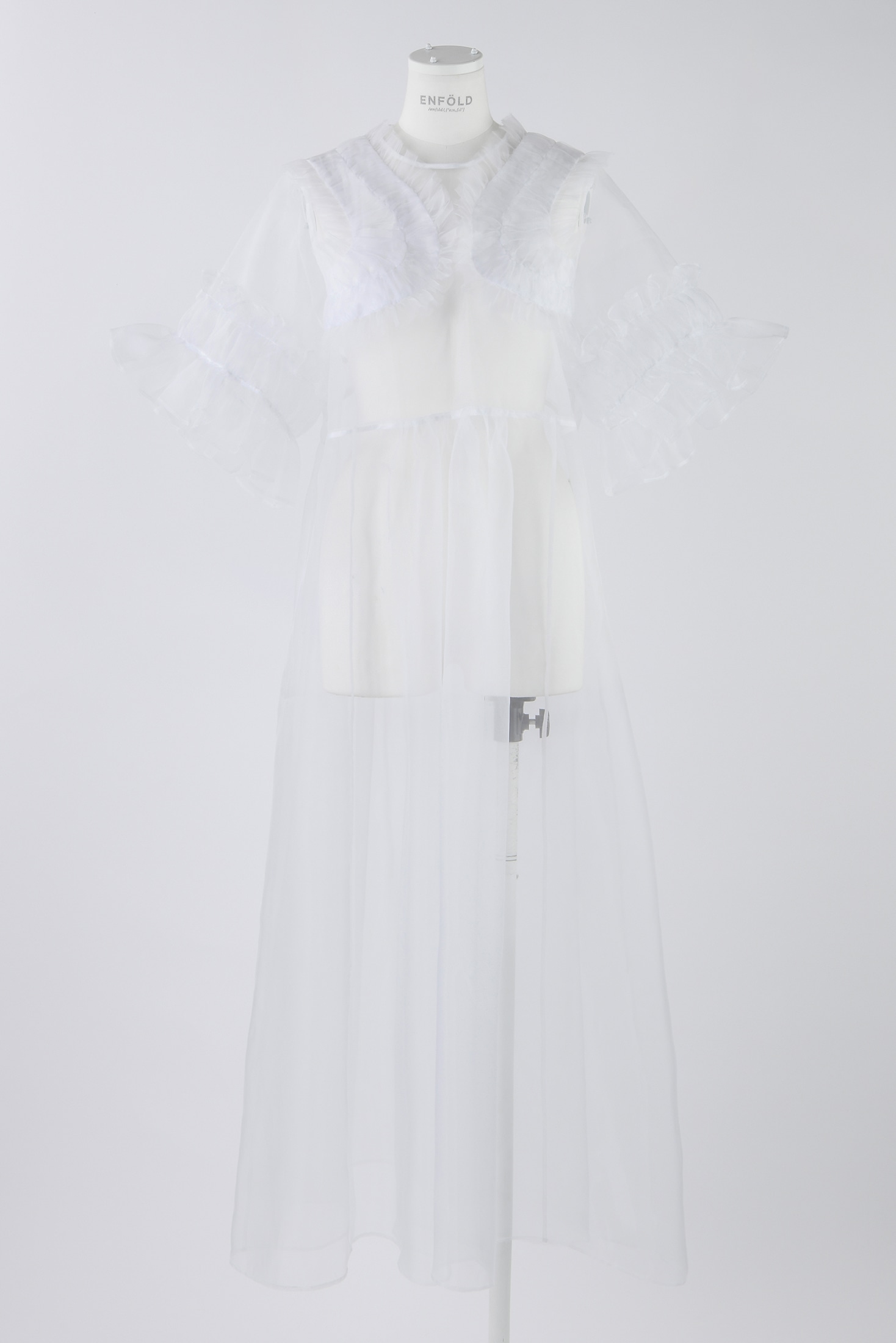 CLEAR ORGANDY DECORATIVE DRESS