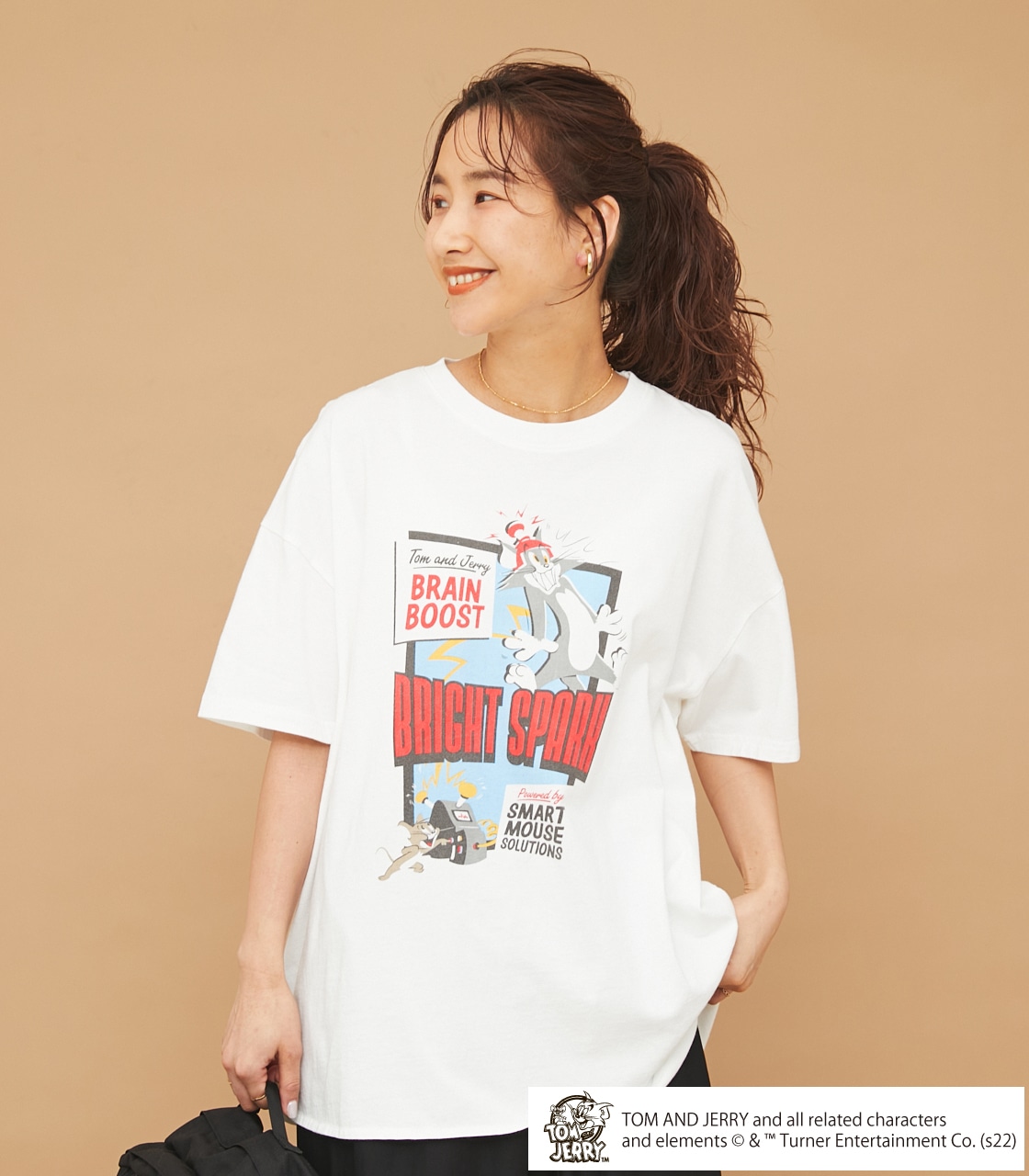 TOM＆JERRY BRIGHT SPARKビッグTシャツ