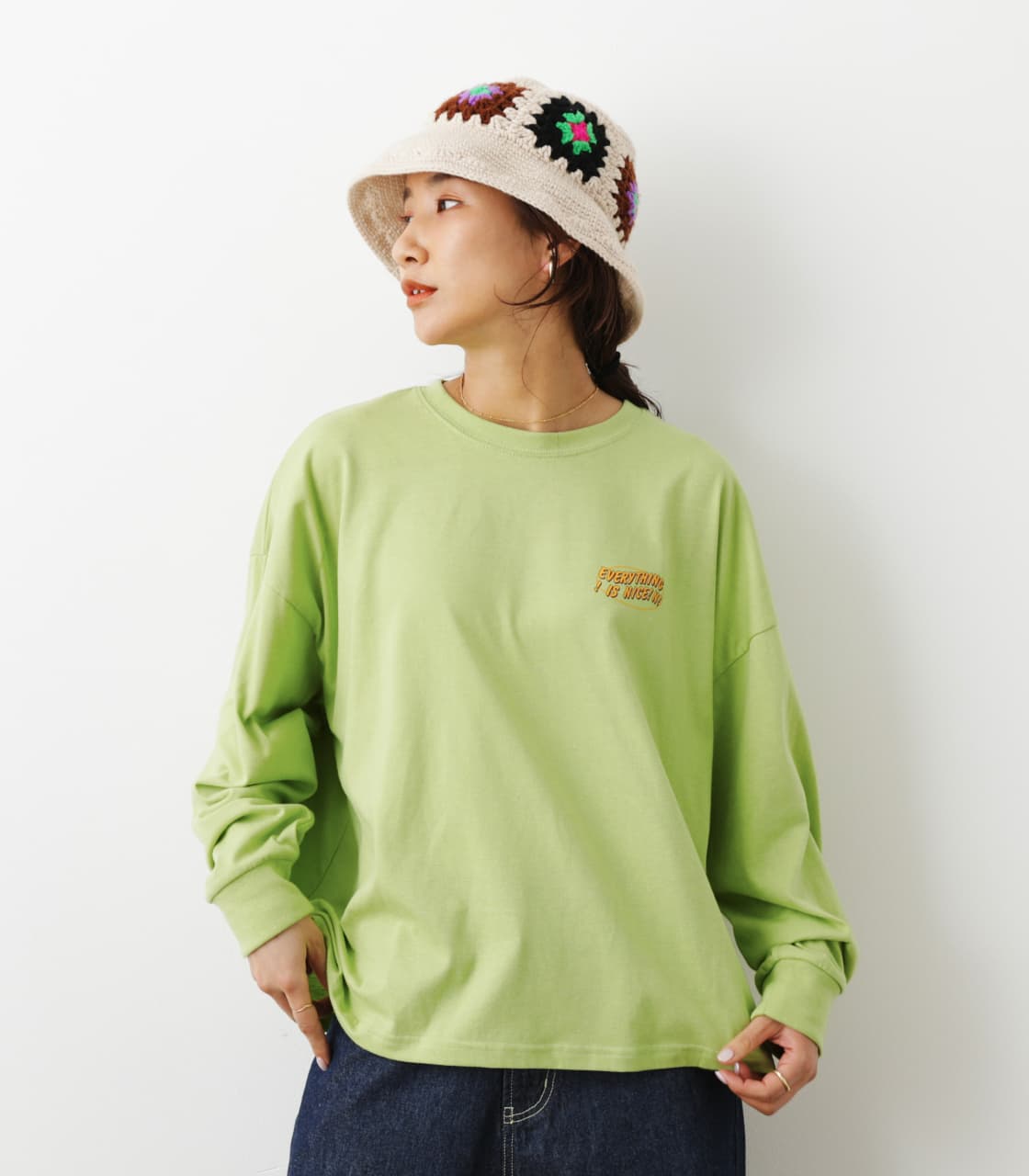 RODEO CROWNS WIDE BOWL | NICE WAVEルーズL／S Tシャツ (Tシャツ