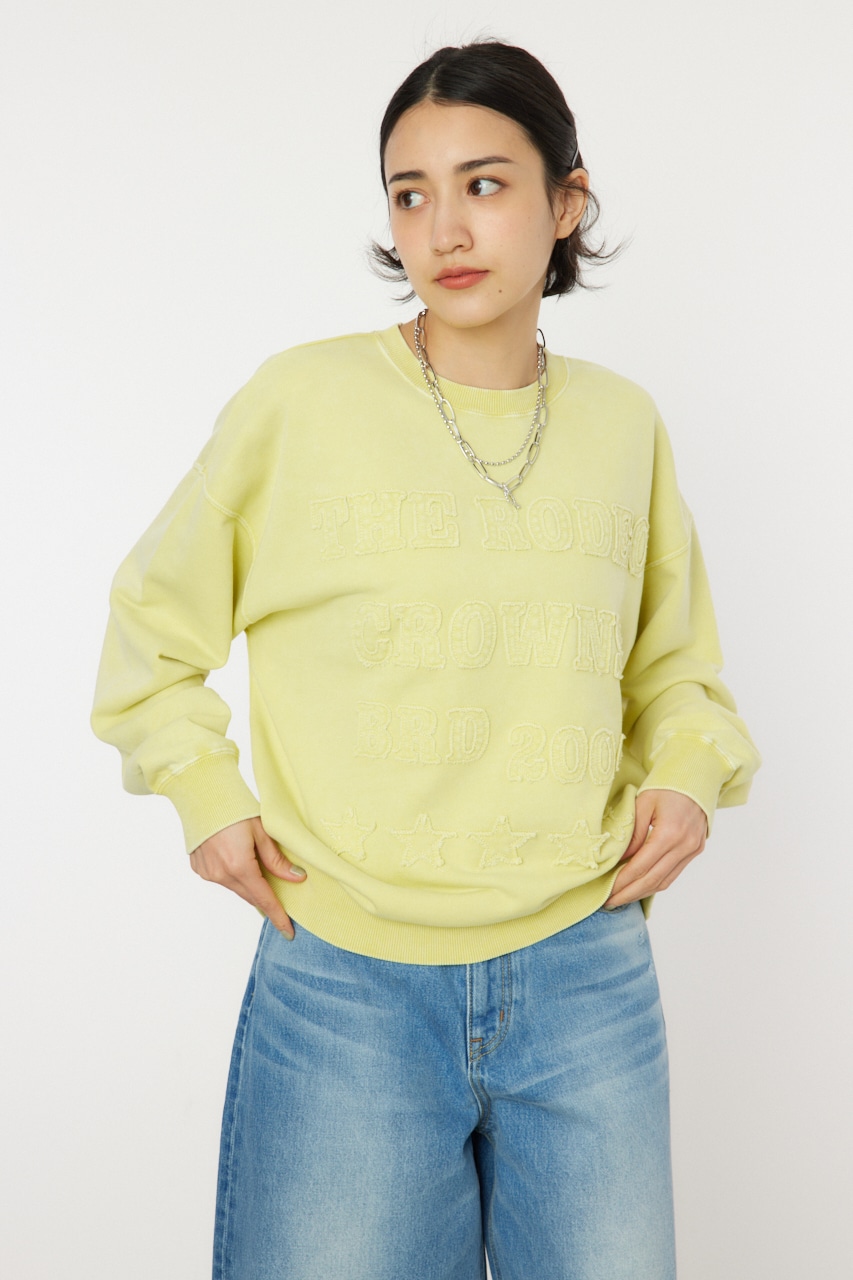 RODEO CROWNS WIDE BOWL RCS加工パッチロゴスウェット