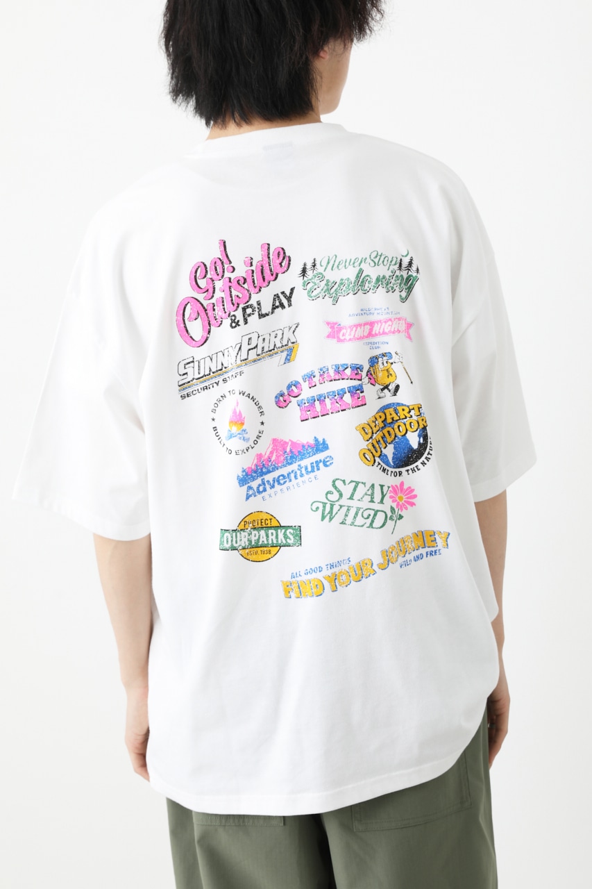 RODEO CROWNS WIDE BOWL | OUTDOORランダムロゴTシャツ (Tシャツ