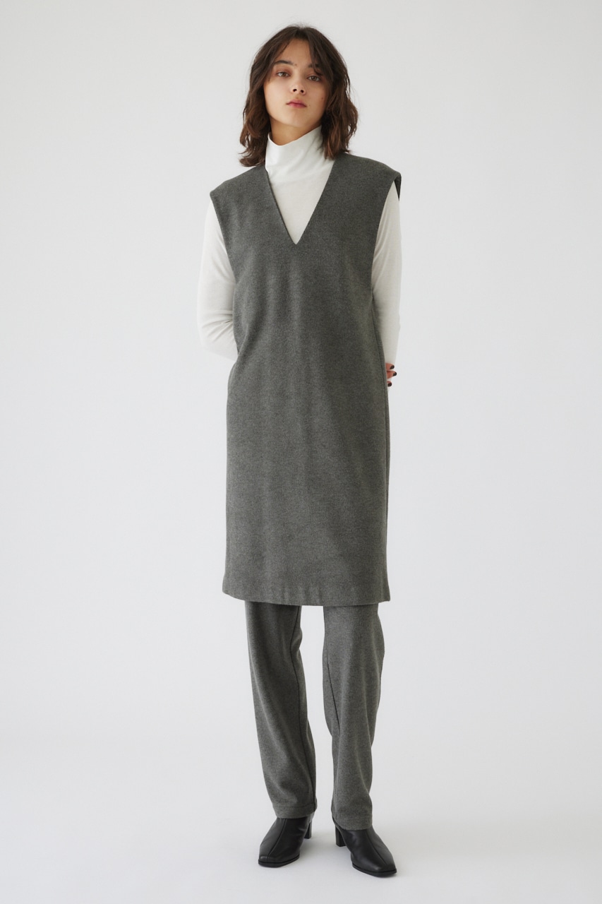 9/4- order start Soft felt long vest GRY 36