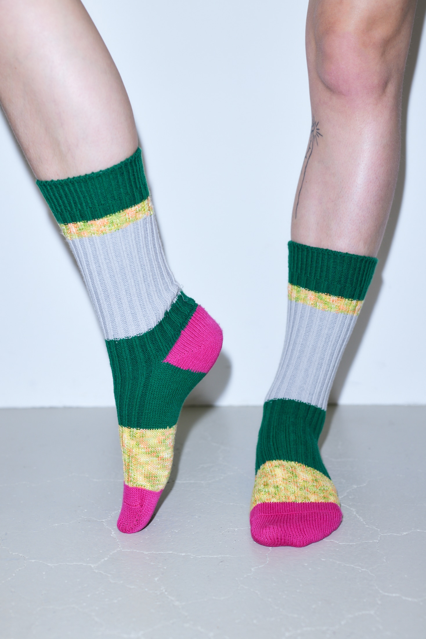 mix-melange socks｜M｜WHT｜accessory｜någonstans official online