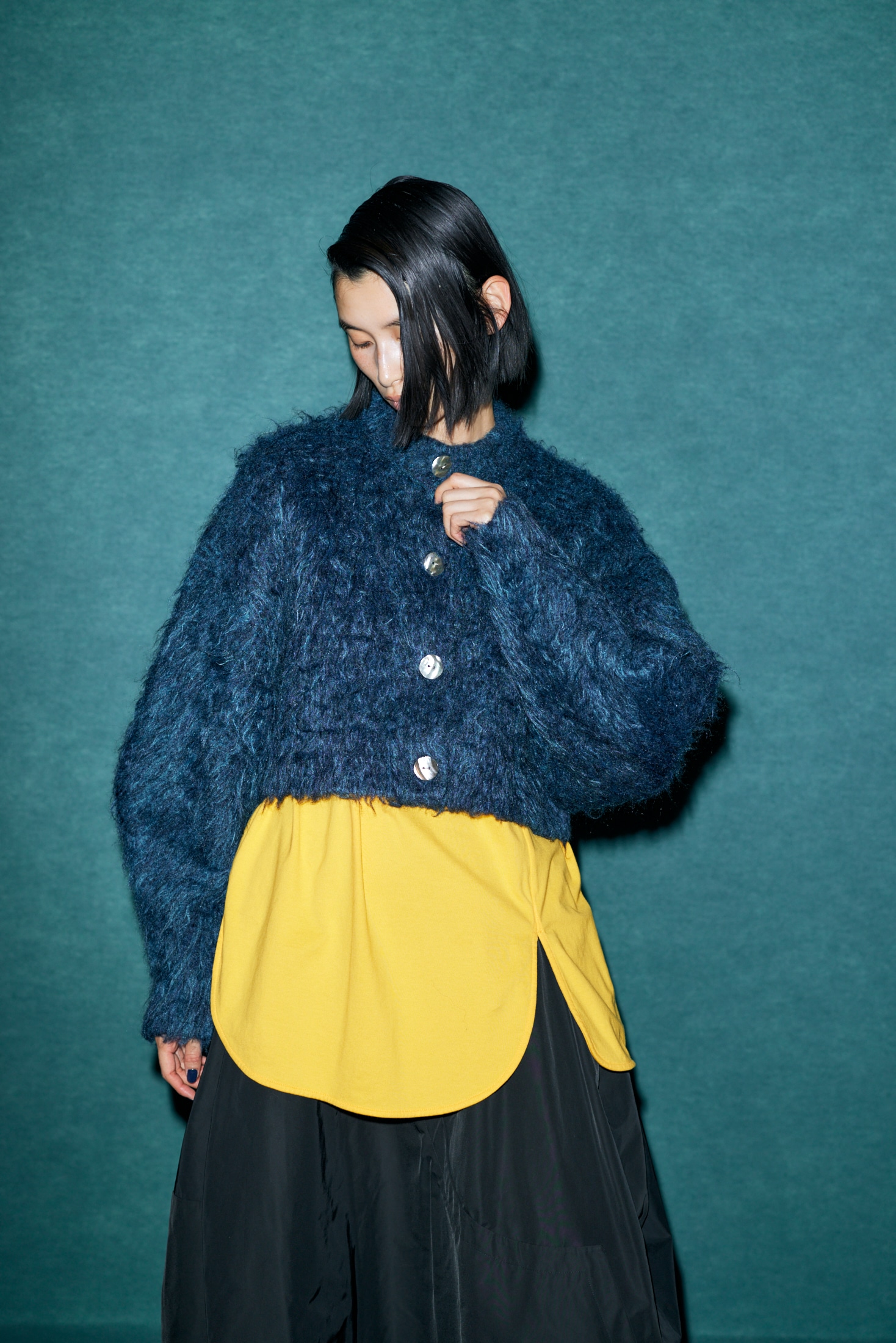 shaggy knit cardigan｜M｜NVY｜knit wear｜någonstans official