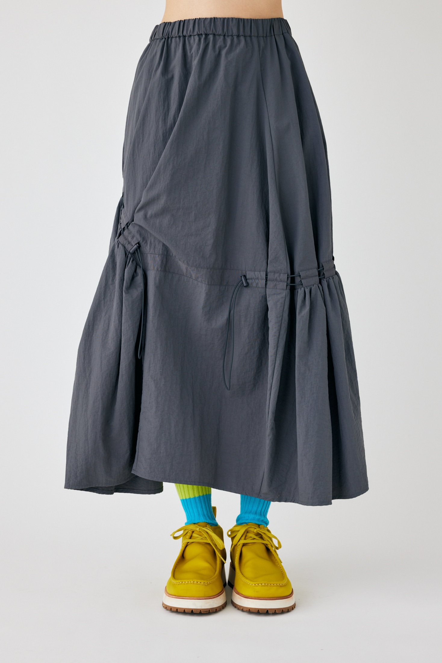 2022新作 Pre Autumn nagonstans asymmetry drawstring skirt - 通販