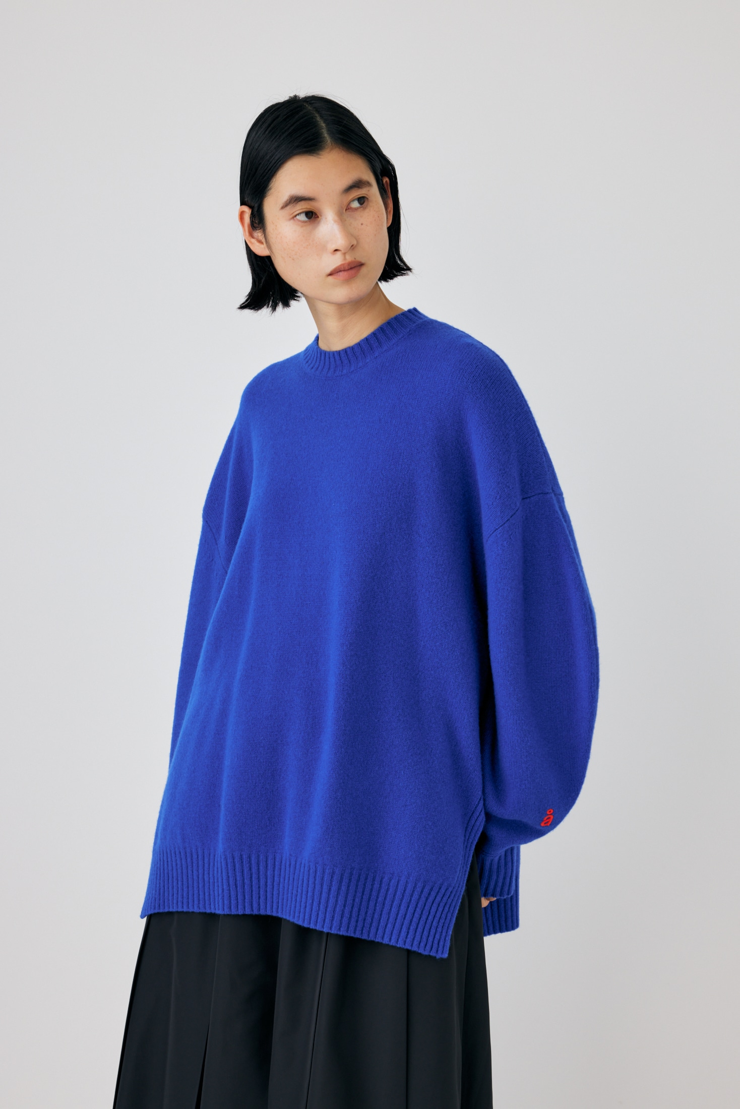 ひし型 nagonstans クルーネックpullover モヘヤラインニット | www