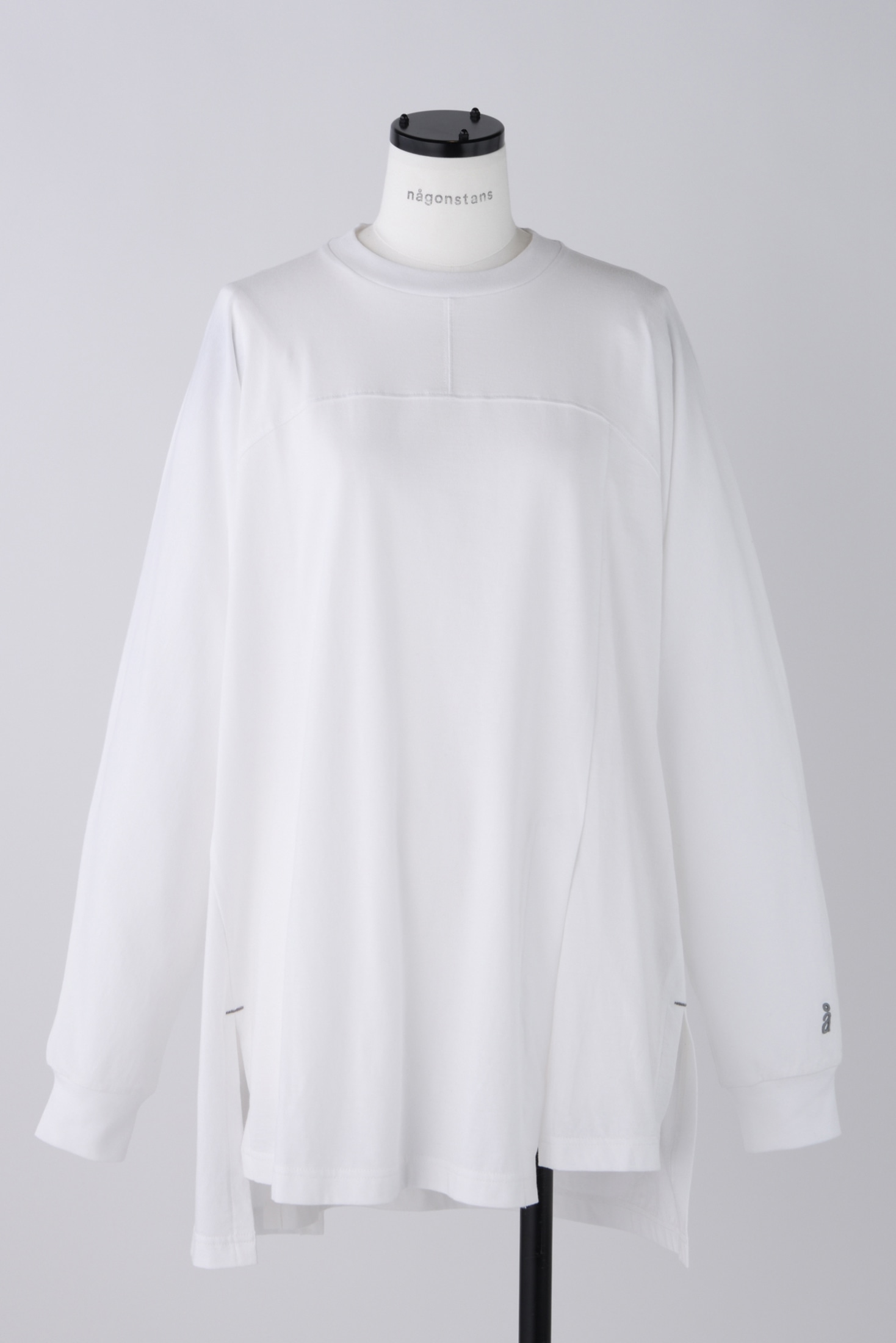washable asymmetry 2way-sleeves tops｜M｜WHT｜cut and sewn｜någonstans official  online store | ナゴンスタンス公式通販