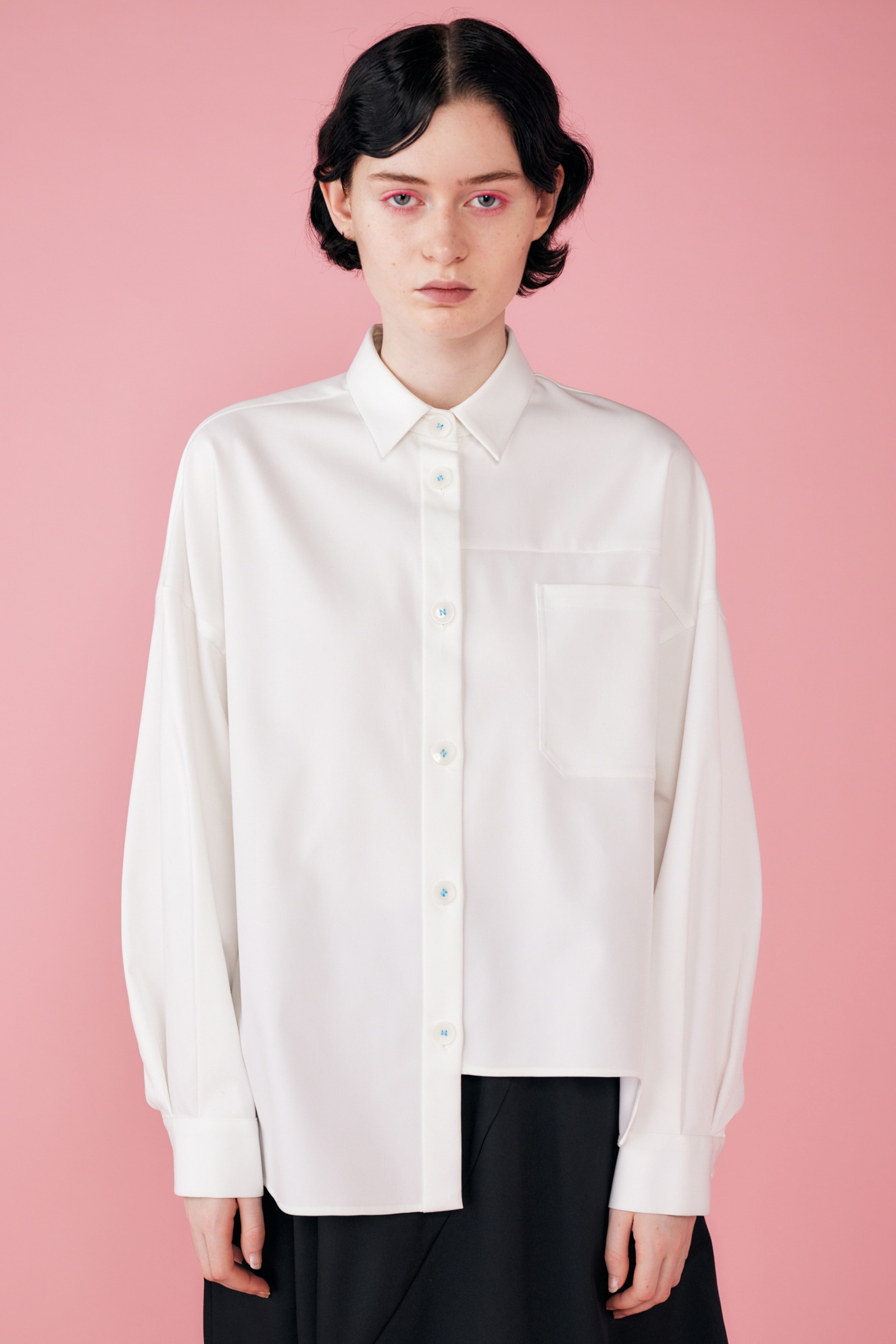 easy care cropped shirt