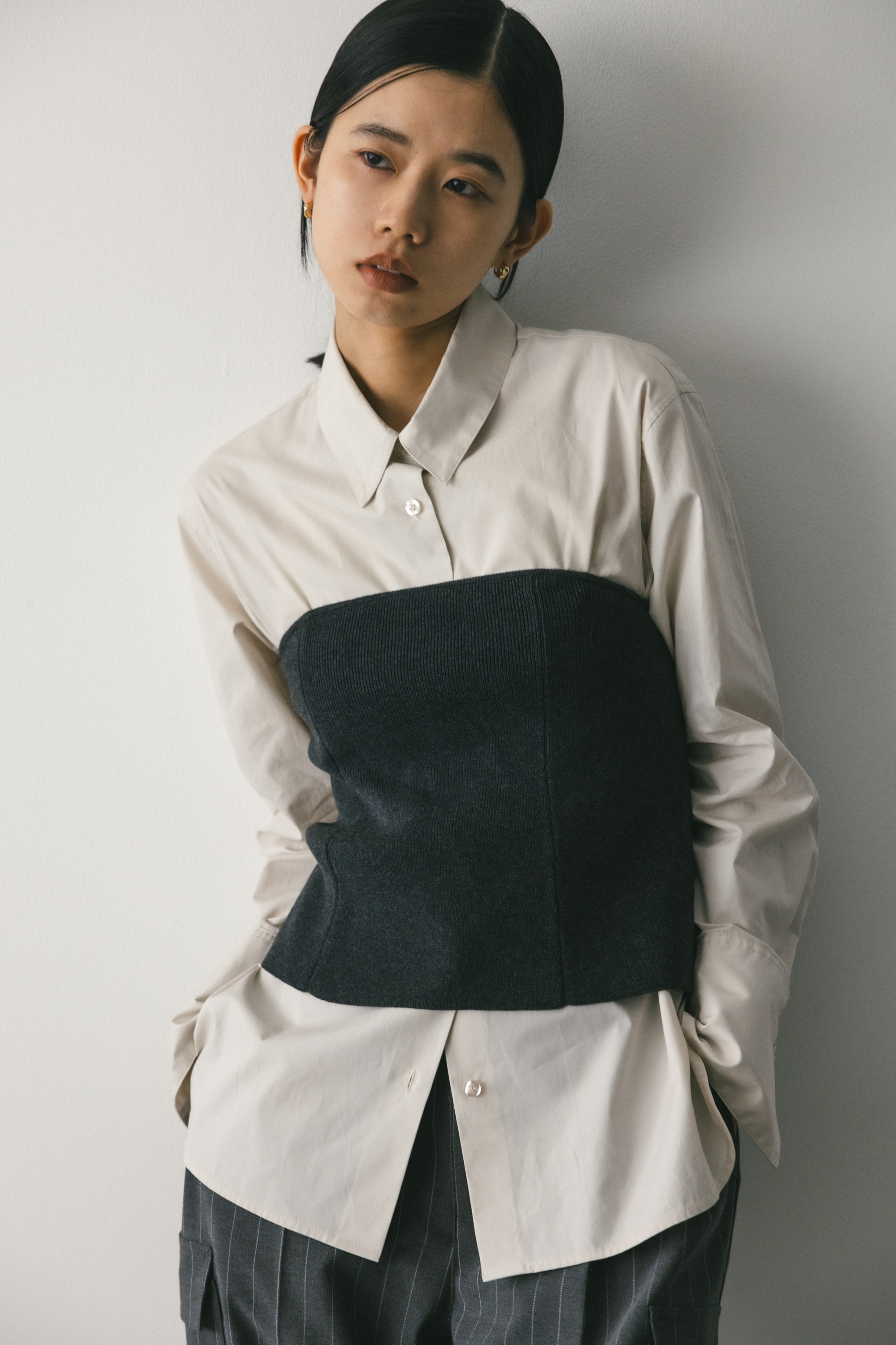 【 UN3D. 】 日本製 ビスチェ レイヤード ブラウス新垣結衣