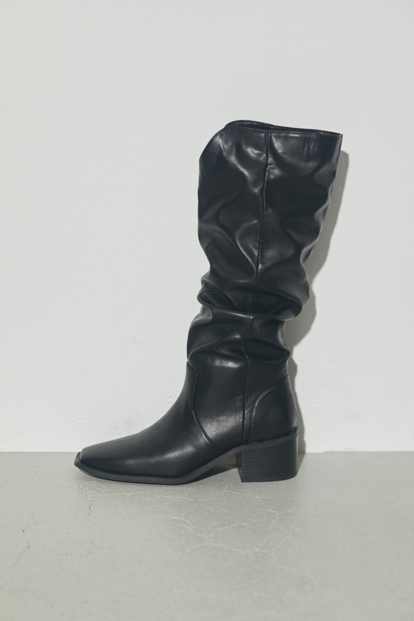 BUNCHED LONG BOOTS