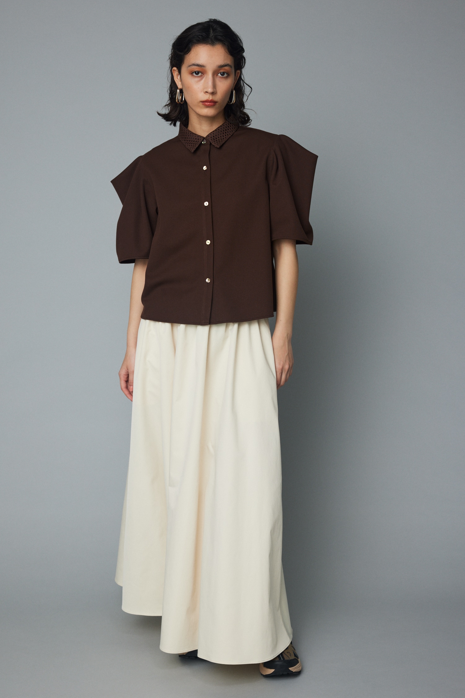 HeRIN.CYE | Gather maxi skirt (スカート(ロング) ) |SHEL'TTER WEBSTORE