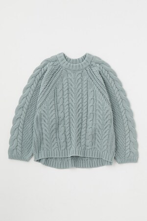 RAGLAN SLEEVE CABLE ニット