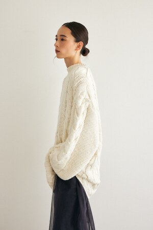 CABLE KNIT チュニック