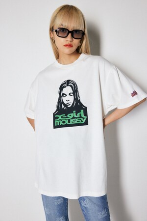 moussy xgirl コラボTシャツ