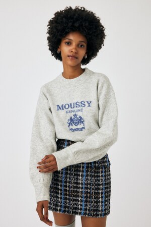 JACQUARD MOUSSY ニットトップス