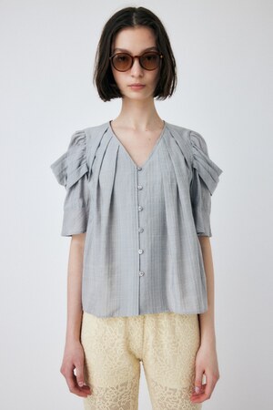 MOUSSY | DRAPE SLEEVE SHEER ブラウス (シャツ・ブラウス ) |SHEL