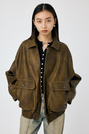 MOUSSY | F/LEATHER A-2 フライトジャケット (ジャケット ) |SHEL'TTER WEBSTORE