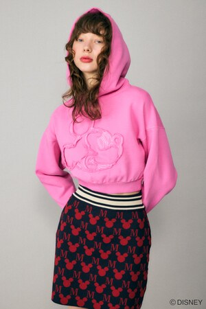 Disney SERIES CREATED by MOUSSY | MD FACE STITCH パーカー / MICKEY