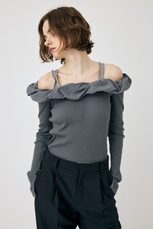 MOUSSY | PUFF SHOULDER トップス (Tシャツ・カットソー(長袖) ) |SHEL