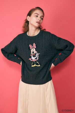 Disney SERIES CREATED by MOUSSY | MD CABLE ニット / MINNIE (ニット 