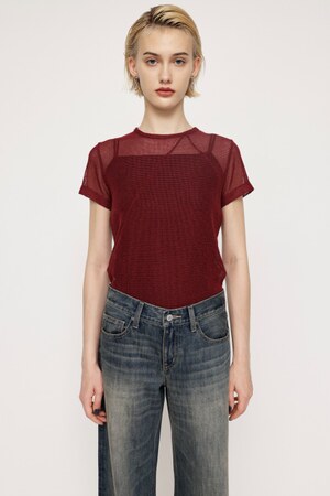 SLY | SHEER MESH Tシャツ (Tシャツ・カットソー(半袖) ) |SHEL'TTER 