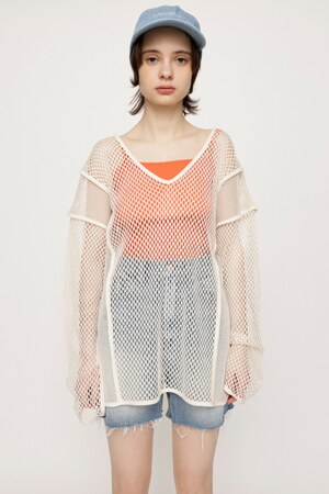 SLY | 2WAY COMBI MESH LOOSE チュニック (Tシャツ・カットソー(長袖