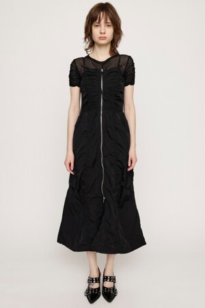 SLY | FRONT ZIP GATHER CAMI ワンピース (ワンピース(ロング 