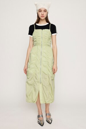 SLY | FRONT ZIP GATHER CAMI ワンピース (ワンピース(ロング 