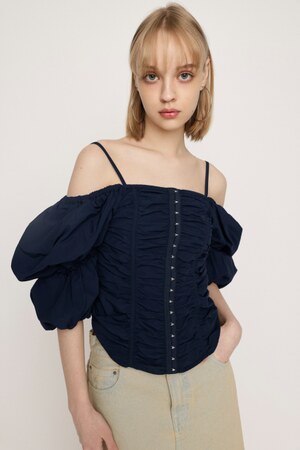SLY | TIERED SLEEVE CORSET トップス (シャツ・ブラウス ) |SHEL'TTER 