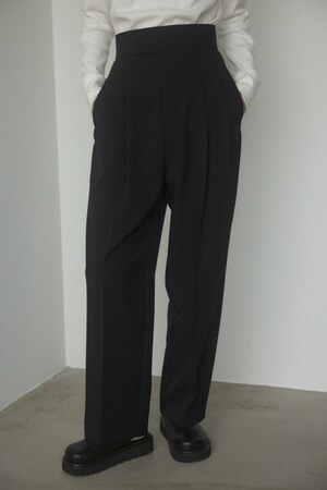 BLACK BY MOUSSY | wide belt tuck pants (パンツ ) |SHEL'TTER WEBSTORE