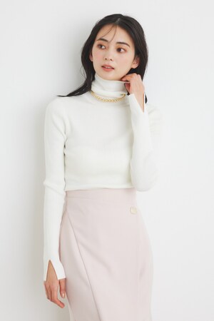 rienda | 【WEB限定】ルーズH／NウォッシャブルKnit TOP (ニット