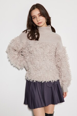 rienda | フリンジコンビKnit TOP (ニット ) |SHEL'TTER WEBSTORE