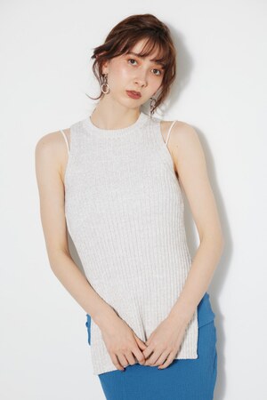 rienda | アメスリラメKnit TOP (タンクトップ ) |SHEL'TTER WEBSTORE