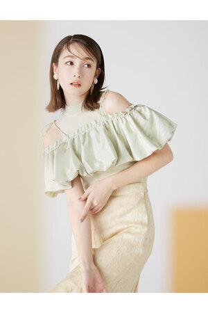 rienda | バルーンオフショルKnit TOP (ニット ) |SHEL'TTER WEBSTORE