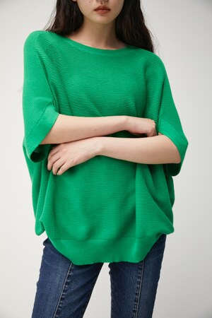 AZUL BY MOUSSY | CACHECOEUR SLEEVE LOOSE KNIT (ニット ) |SHEL'TTER