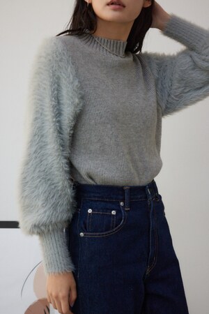 AZUL BY MOUSSY | シャギースリーブニットトップス (ニット ) |SHEL 