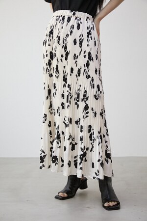 AZUL BY MOUSSY | FLOWER PLEATS LONG SKIRT (スカート(ロング